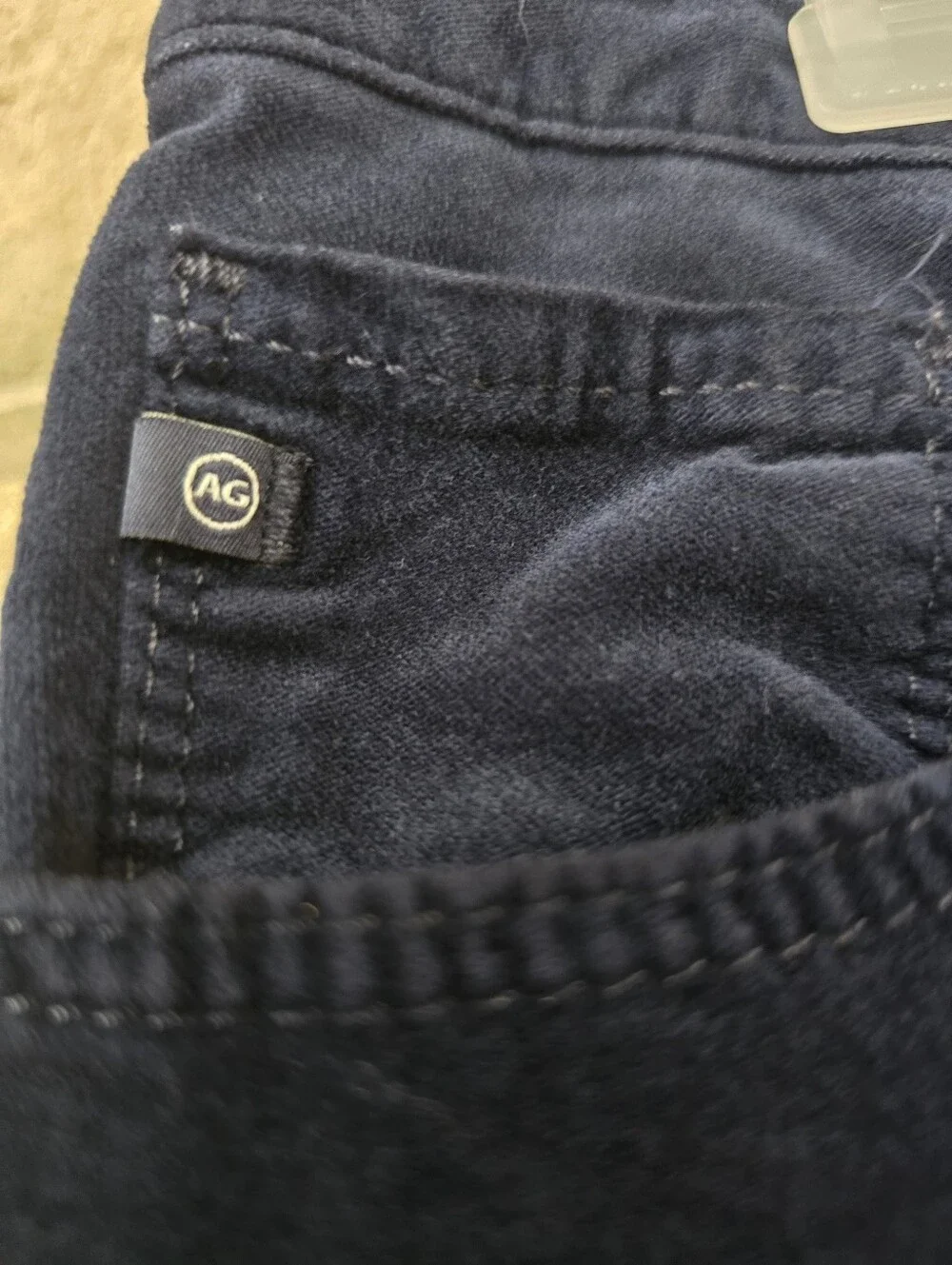 AG Adriano Goldschmied Navy Blue Stretch Skinny Pants Size 30R - Picture 6 of 13